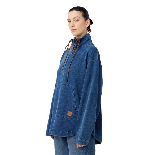 Camilla and Marc Meena Denim Fleece Pullover